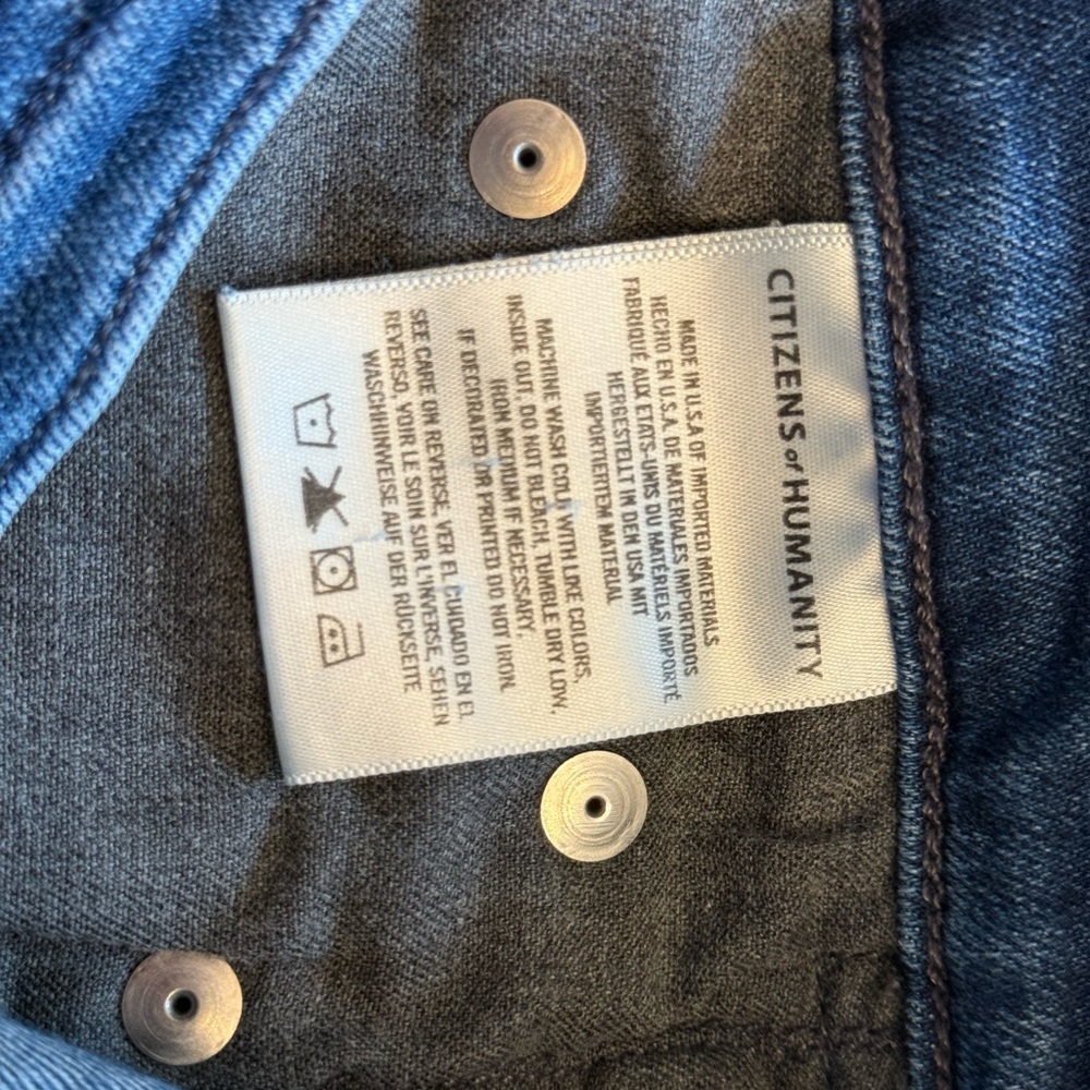 Citizens of Humanity woman’s Rocket Crop Petite high rise skinny jeans size 28. - Picture 9 of 10